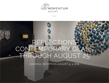Tablet Screenshot of momentumgallery.com